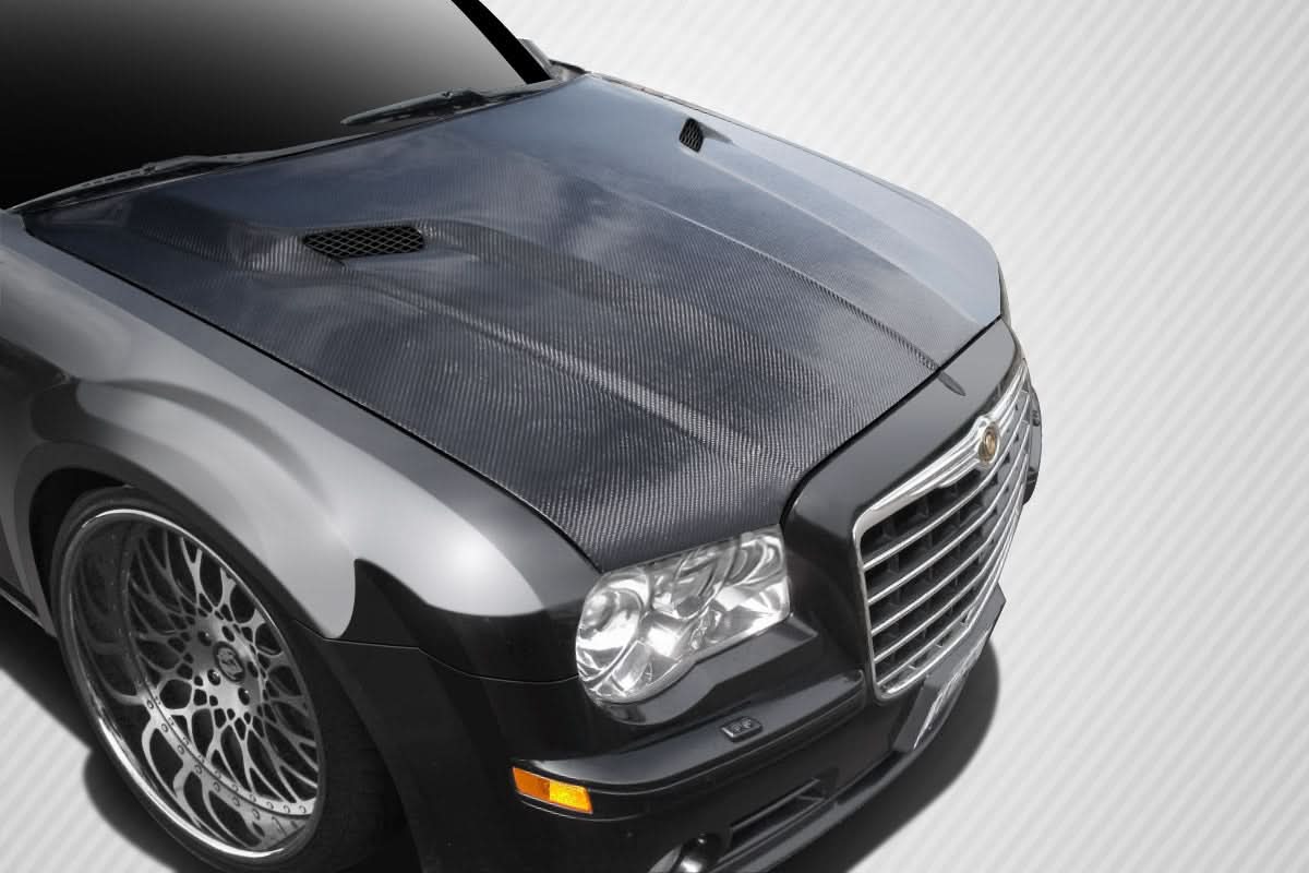 2005-2010 Chrysler 300 Challenger Style Hood - Carbon Fiber