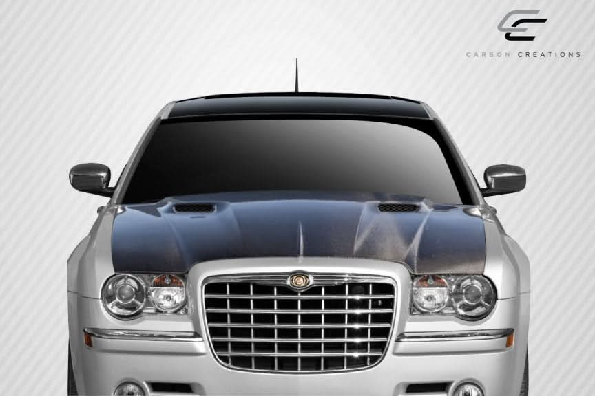 2005-2010 Chrysler 300 Challenger Style Hood - Carbon Fiber