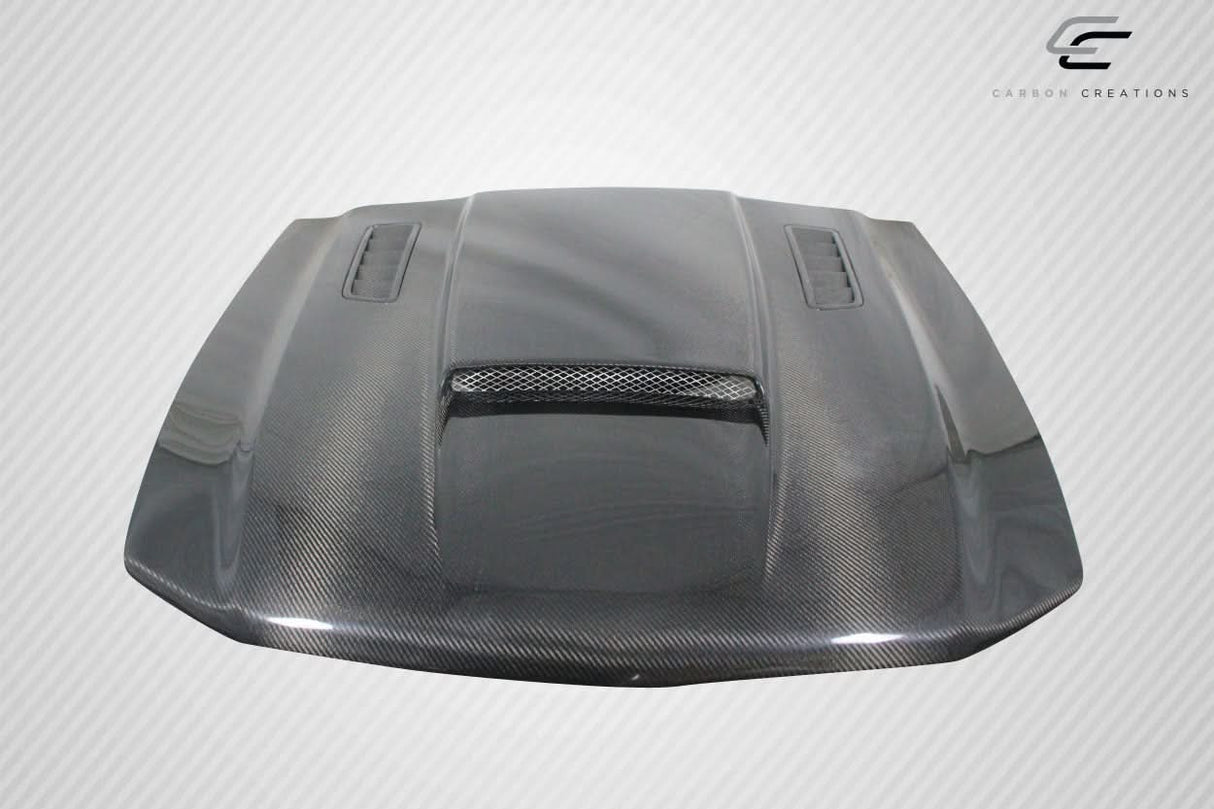 2010-2012 Ford Mustang Dritech CVX Version 3 Style Hood - Carbon Fiber