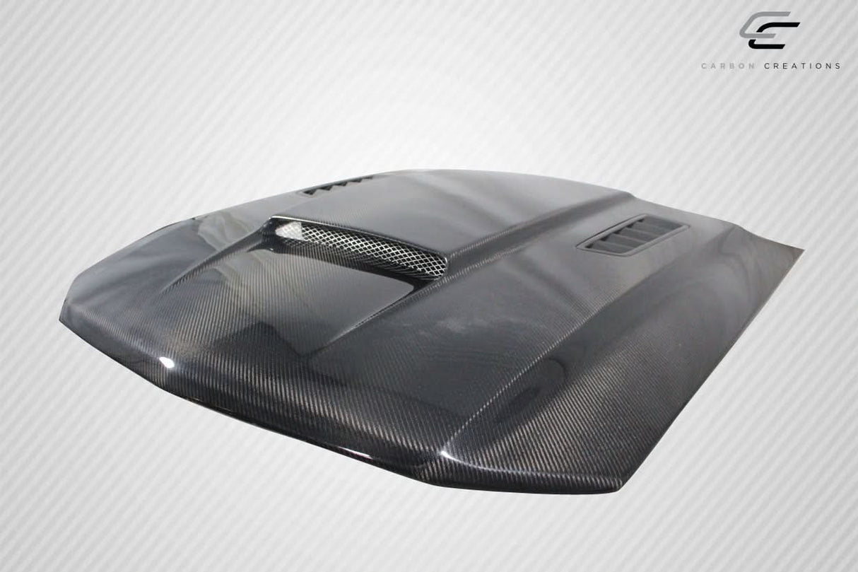 2010-2012 Ford Mustang Dritech CVX Version 3 Style Hood - Carbon Fiber