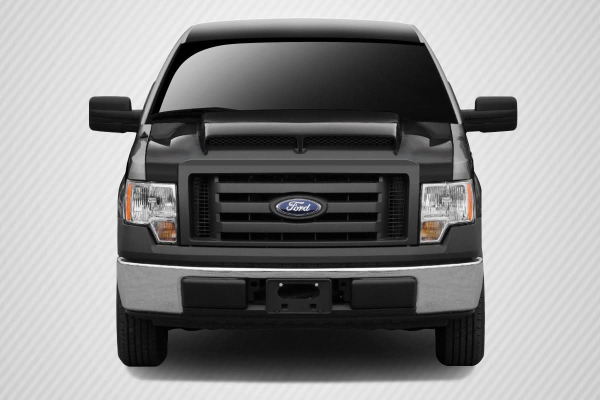 2009-2014 Ford F-150 GT500 Style Hood - Carbon Fiber