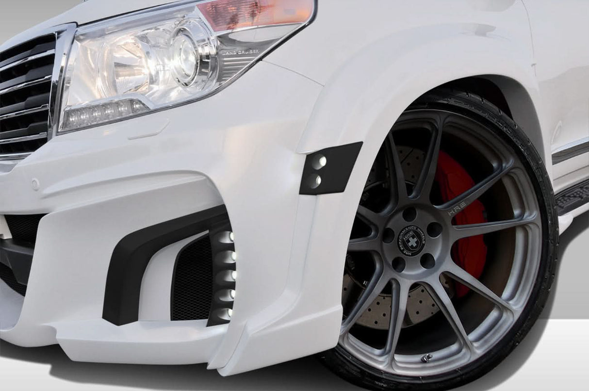 2013-2015 Toyota Land Cruiser Eros Style Wide Body Front Fender Flares - FRP