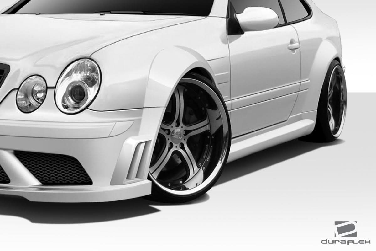 1998-2002 Mercedes CLK Black Series Look Wide Body Front Fender Flares - FRP