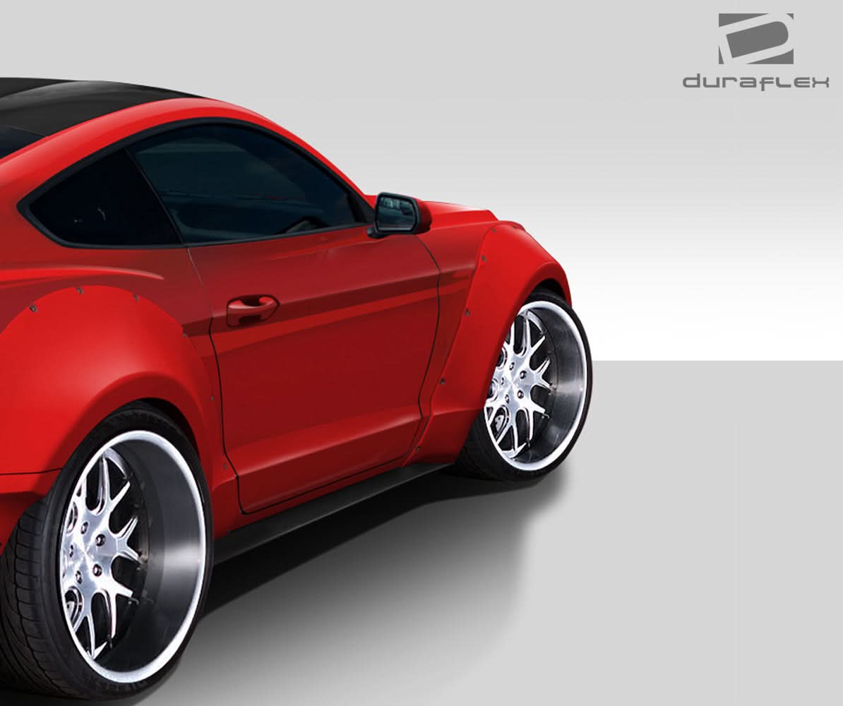2015-2017 Ford Mustang Grid Style Wide Body Front Fender Flares - FRP