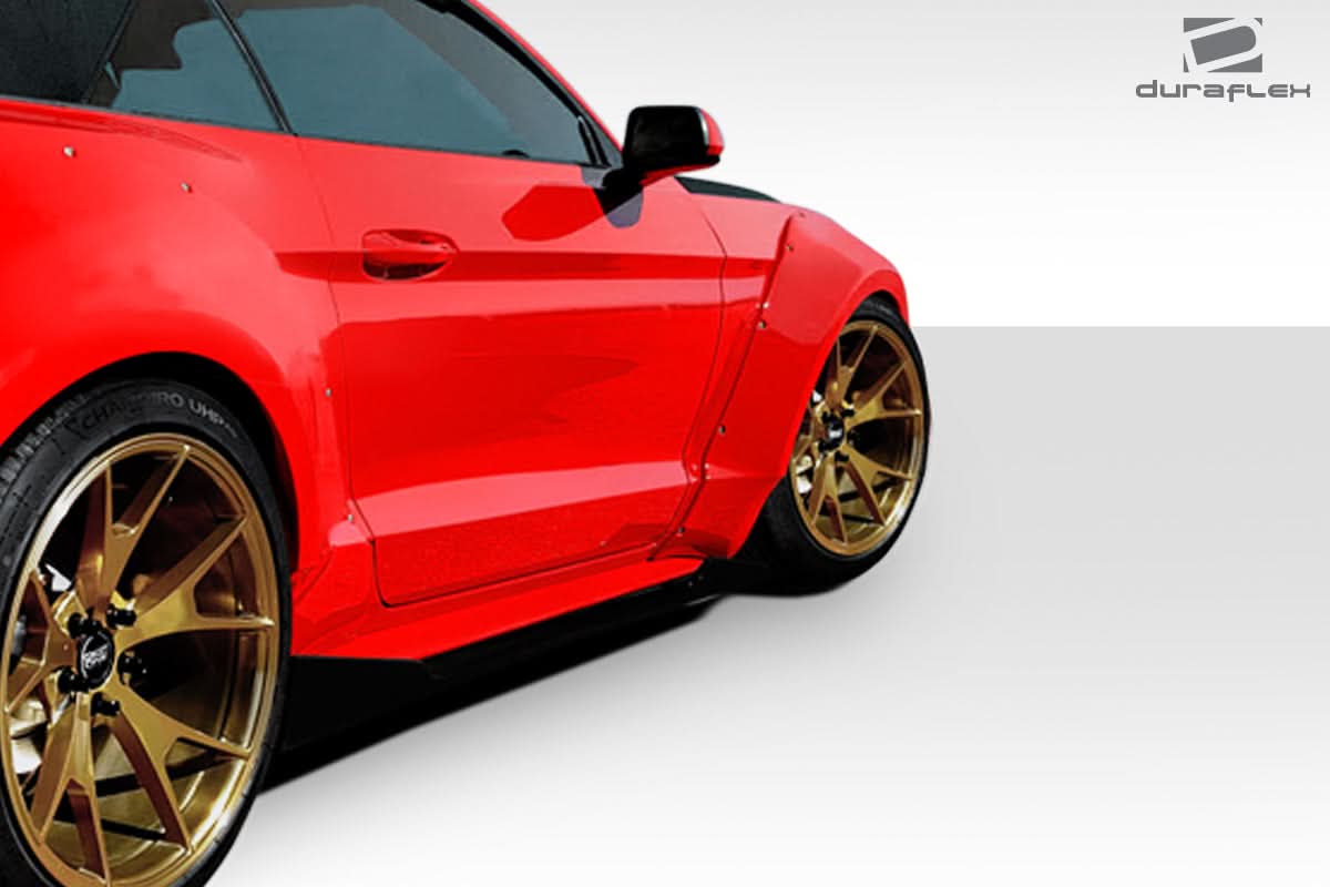 2015-2017 Ford Mustang Grid Style Wide Body Front Fender Flares - FRP