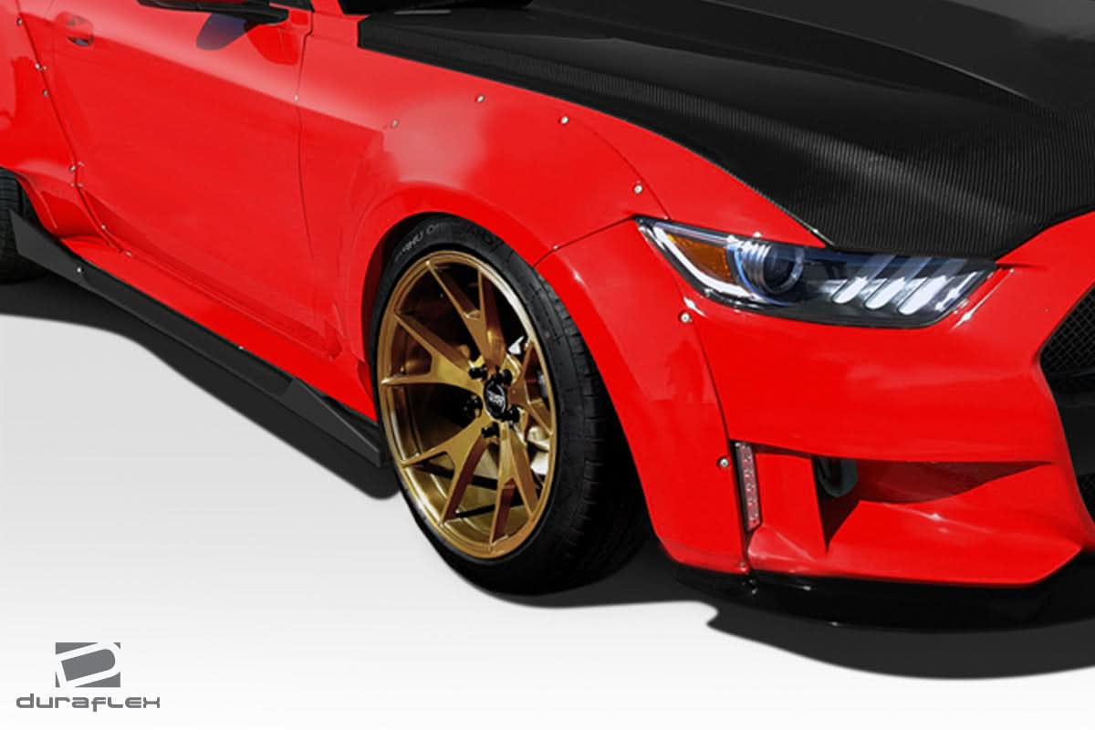 2015-2017 Ford Mustang Grid Style Wide Body Front Fender Flares - FRP
