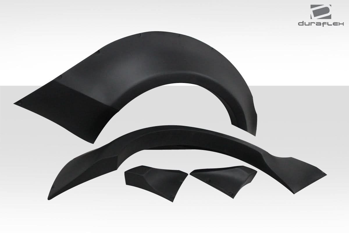 2015-2023 Ford Mustang Grid Style Wide Body Rear Fender Flares - 4 Piece - FRP