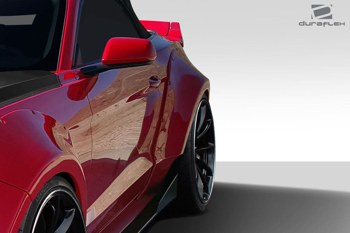 2015-2023 Ford Mustang Grid Style Wide Body Rear Fender Flares - 4 Piece - FRP