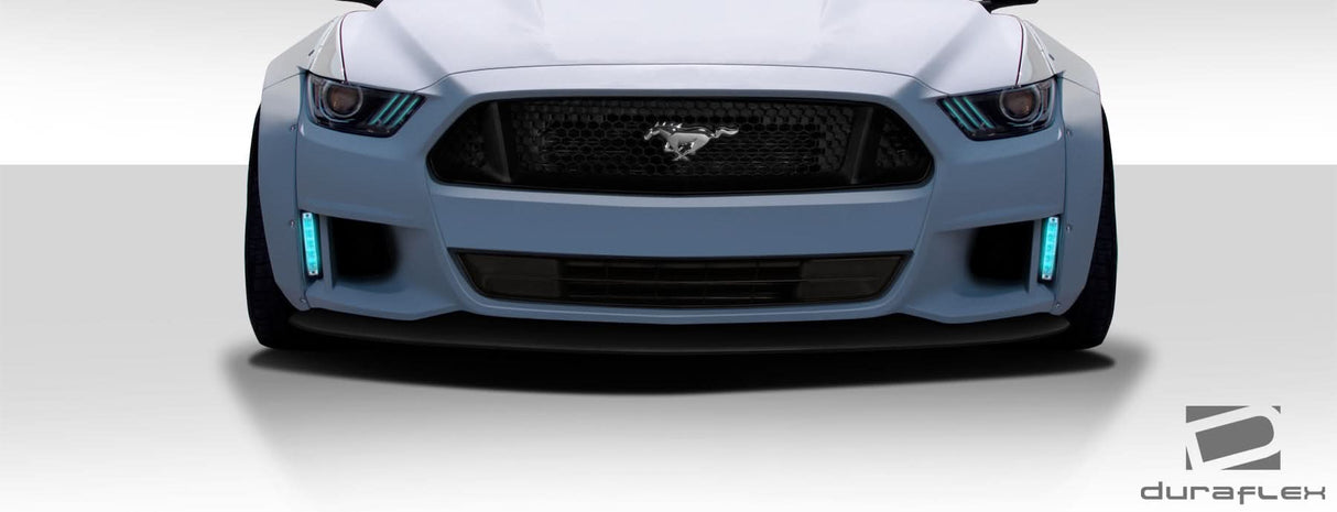 2015-2017 Ford Mustang Grid Style Front Lip - 1 Piece - FRP
