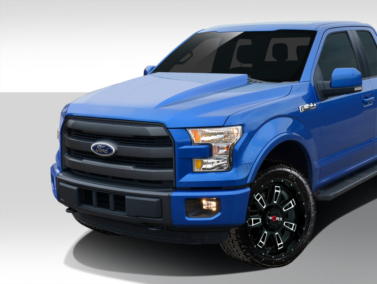 2015-2020 Ford F-150 Cowl Hood - 1 Piece - FRP
