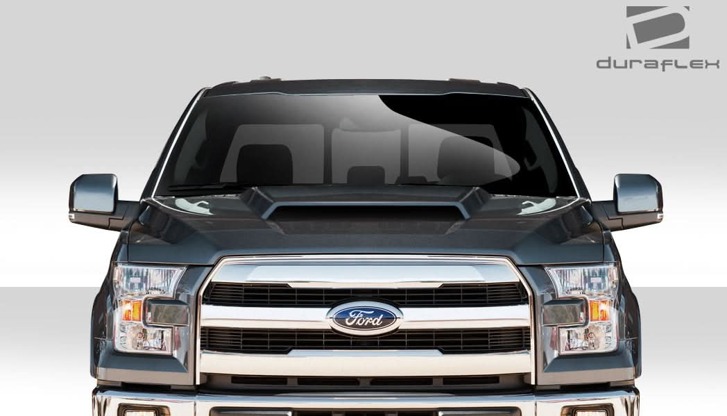 2015-2020 Ford F-150 Grid Style Hood - 1 Piece - FRP