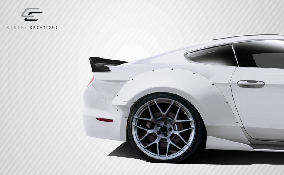 2015-2023 Ford Mustang Coupe Carbon Creations Grid Rear Wing Spoiler - 3 Piece