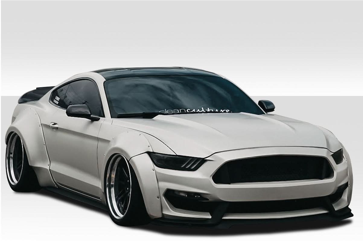 2015-2017 Ford Mustang Grid Style Wide Body Kit - 8 Piece - FRP
