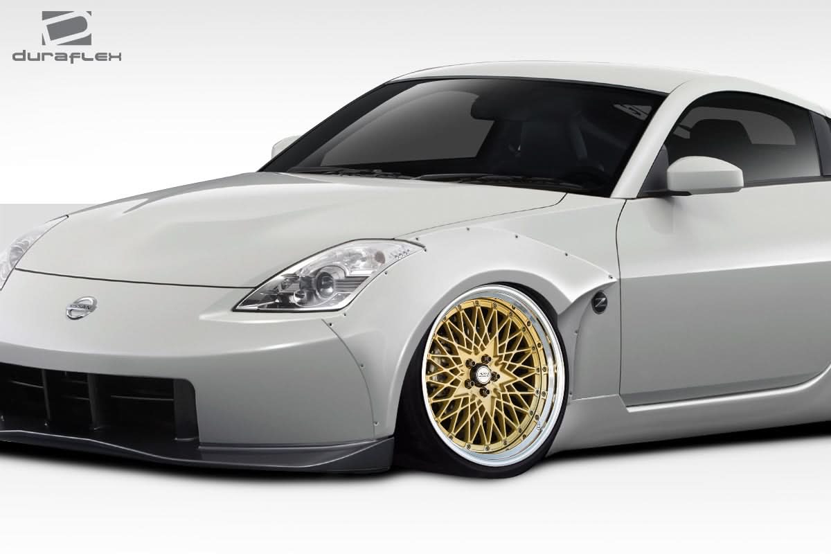 2003-2008 Nissan 350Z Circuit Style Front Fender Flares - 2 Piece