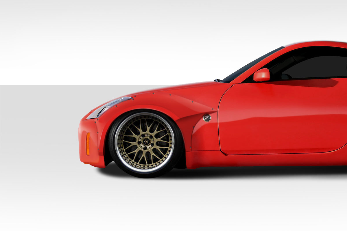 2003-2008 Nissan 350Z Circuit Style Front Fender Flares - 2 Piece
