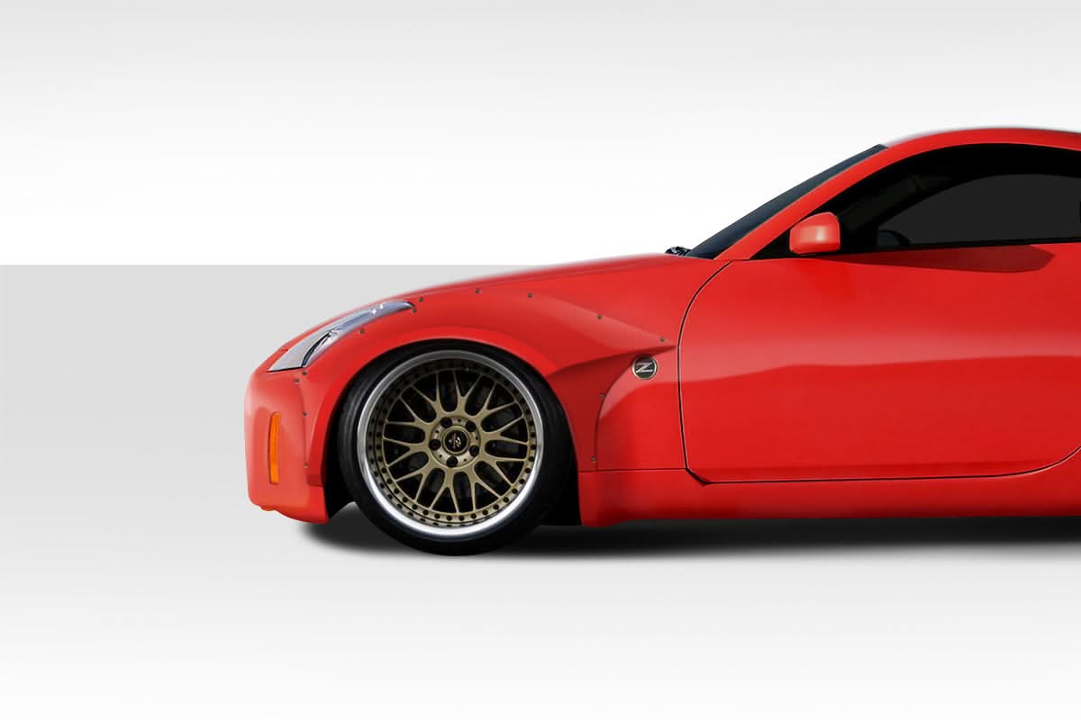 2003-2008 Nissan 350Z Circuit Style Fender Flares Kit - FRP