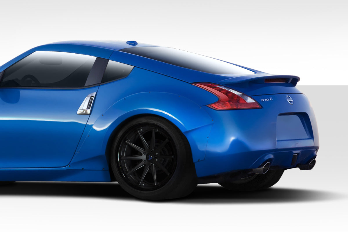 2009-2020 Nissan 370Z Circuit Style Rear Fender Flares - 2 Piece FRP