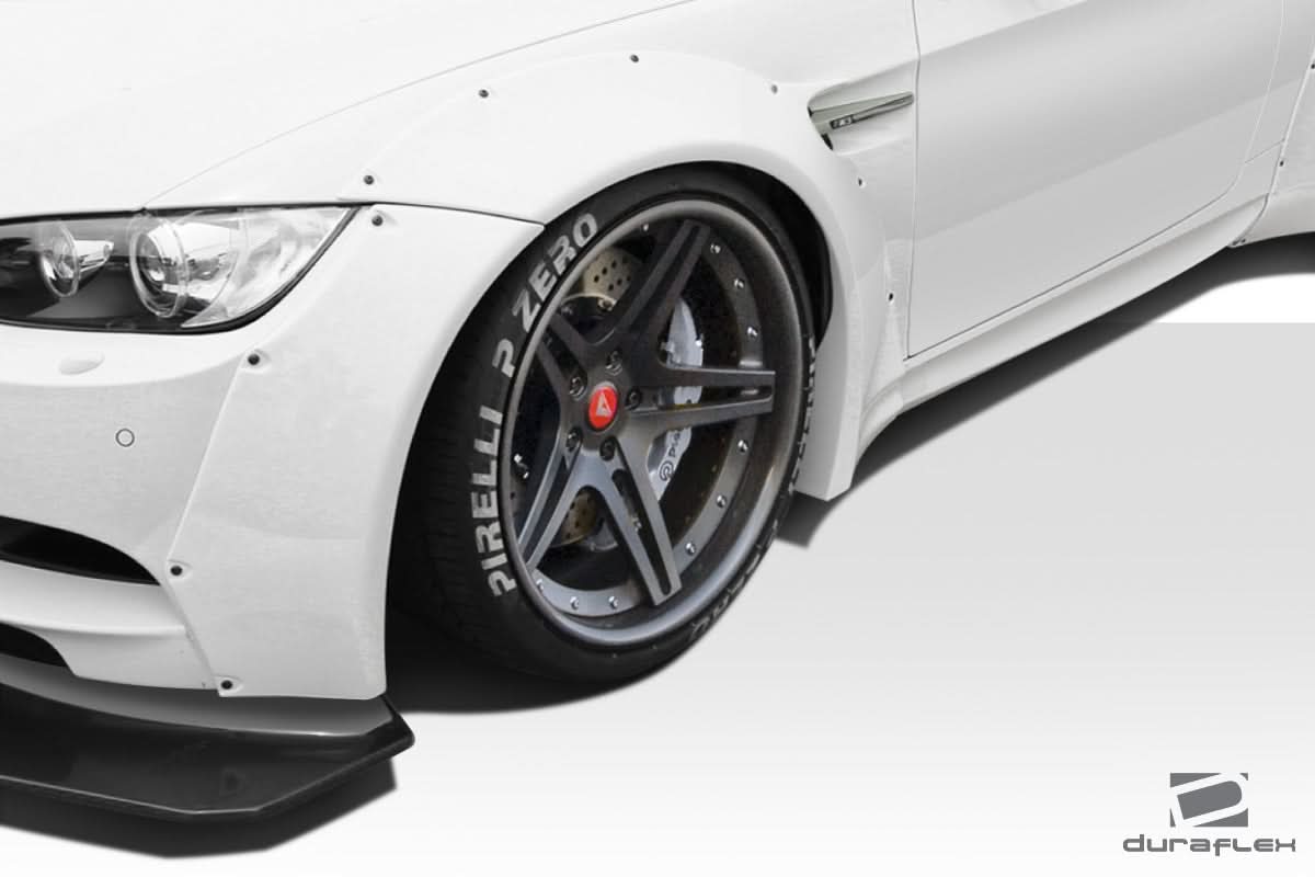 2008-2013 BMW M3 Circuit Style Wide Body Front Fender Flares - FRP