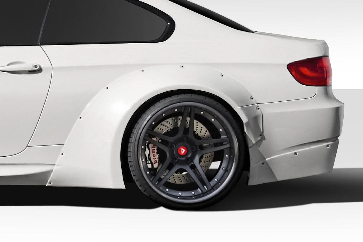 2008-2013 BMW M3 Circuit Style Wide Body Rear Fender Flares - FRP