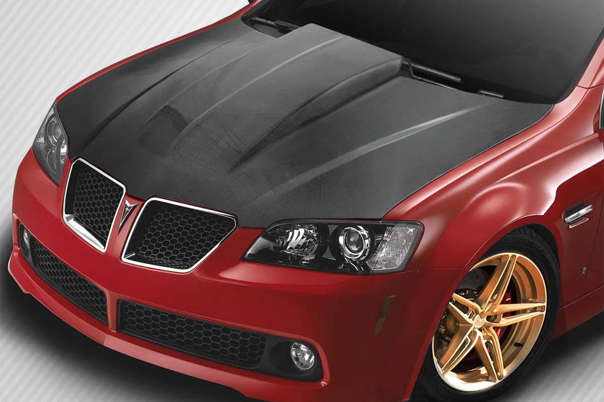 2008-2009 Pontiac G8 LE Style Cowl Hood - Carbon Fiber