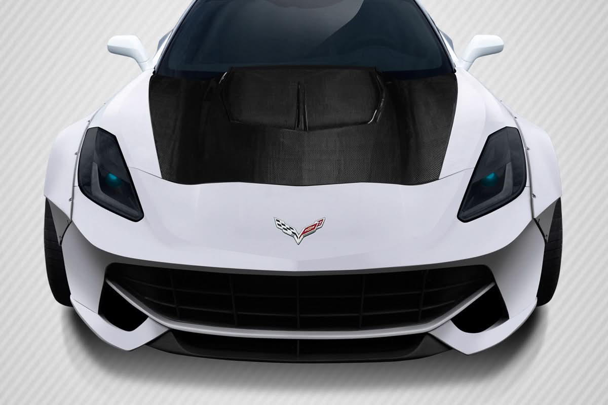 2014-2019 Chevrolet Corvette C7 Gran Veloce Style Hood - Carbon Fiber