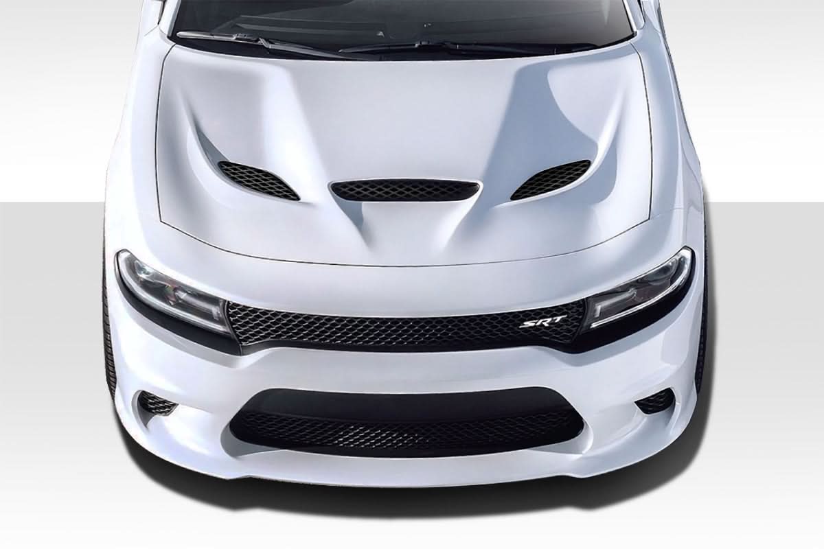 2015-2023 Dodge Charger Hellcat Look Hood - 1 Piece - FRP