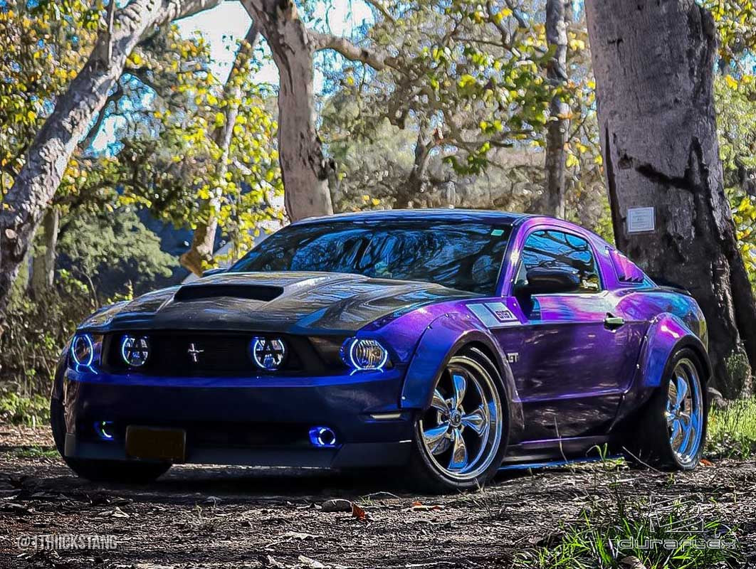 2010-2014 Ford Mustang Duraflex Circuit 75 MM Front Fender Flares - 2-piece