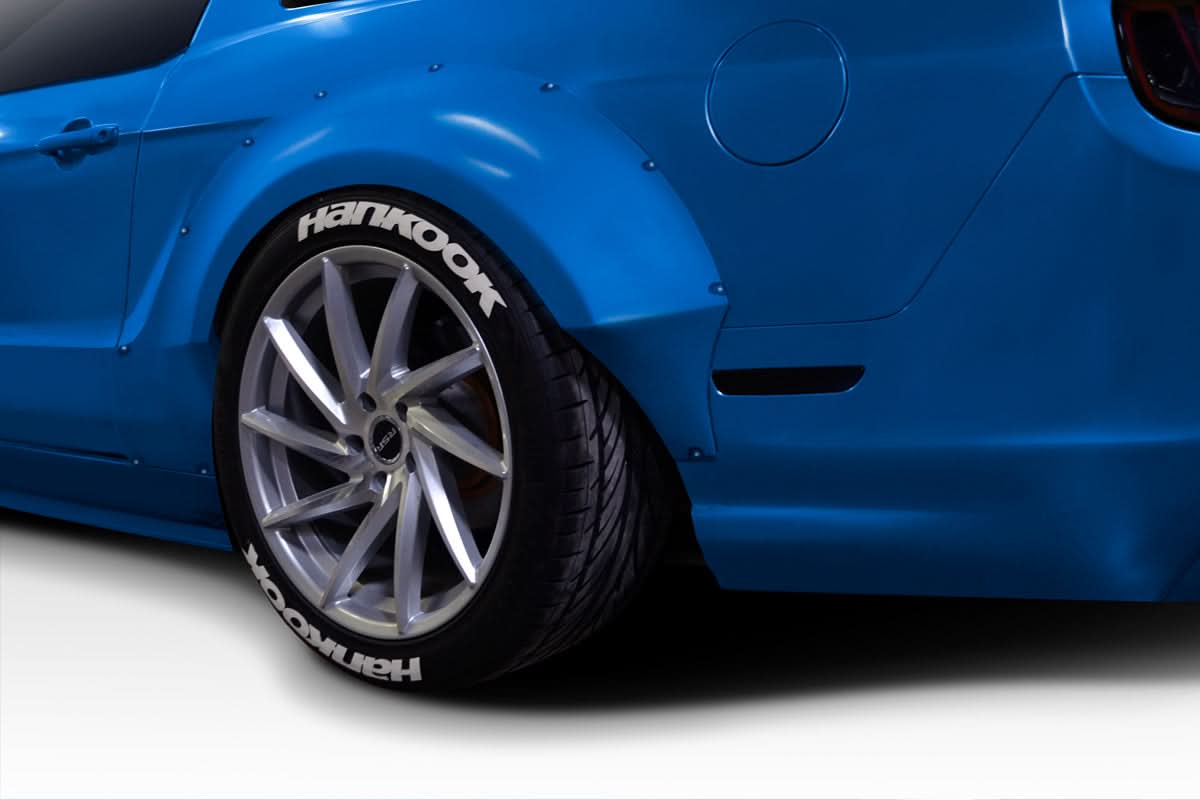2010-2014 Ford Mustang Circuit Style Rear Fender Flares - FRP