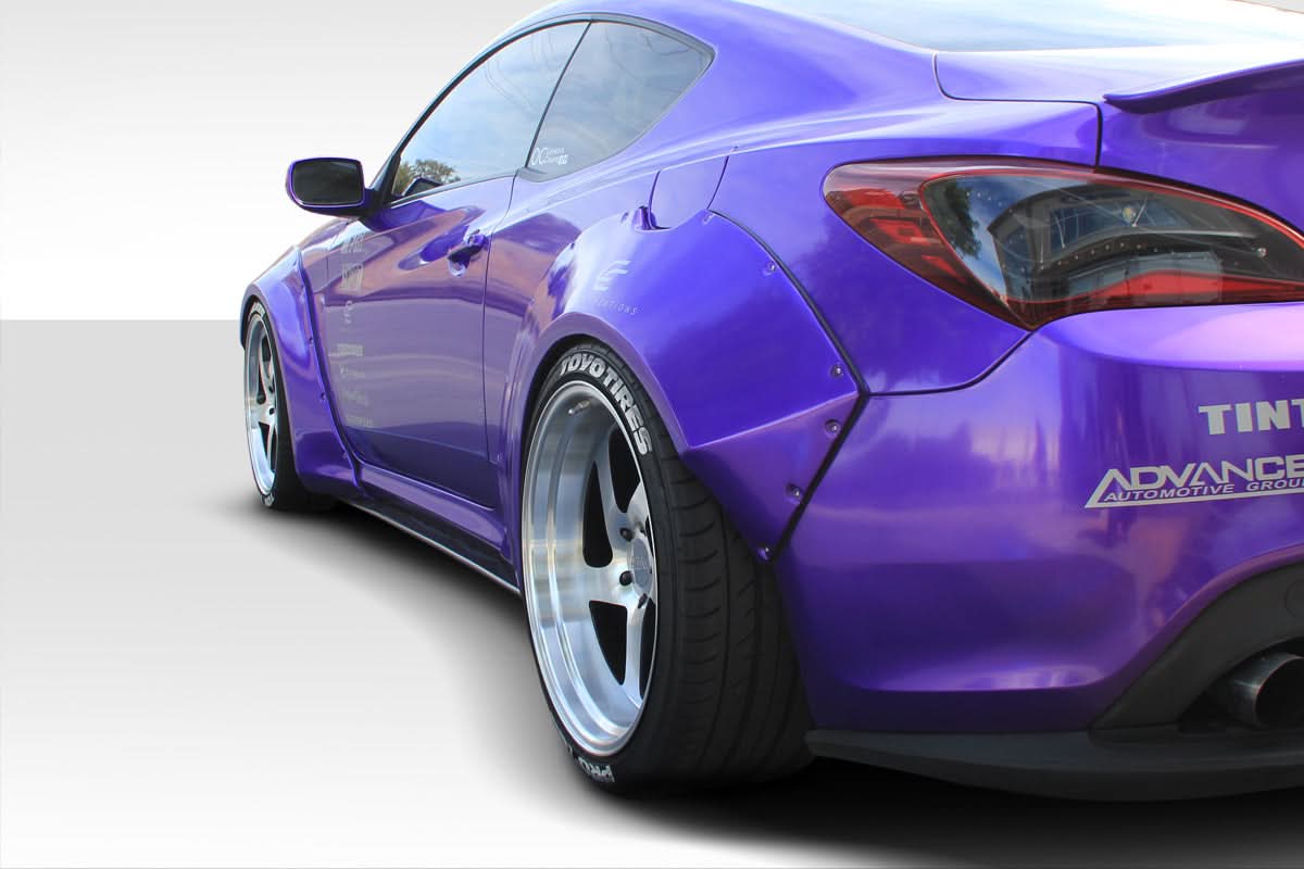 2010-2016 Hyundai Genesis Coupe Circuit Style 75MM Rear Fender Flares