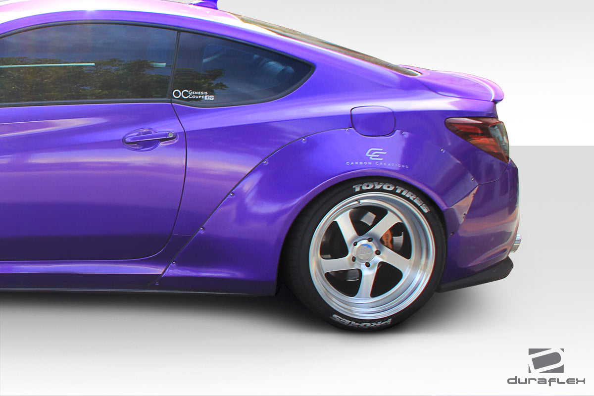 2010-2016 Hyundai Genesis Coupe 2dr Duraflex Circuit 75 MM Fender Flare Kit - 4 Piece