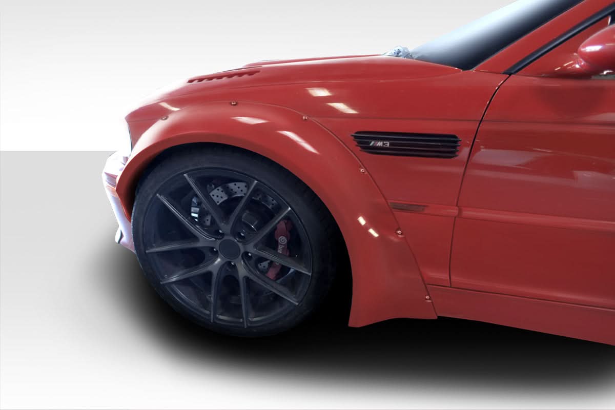 2001-2006 BMW M3 Circuit Style 50mm Fender Flares Kit - FRP