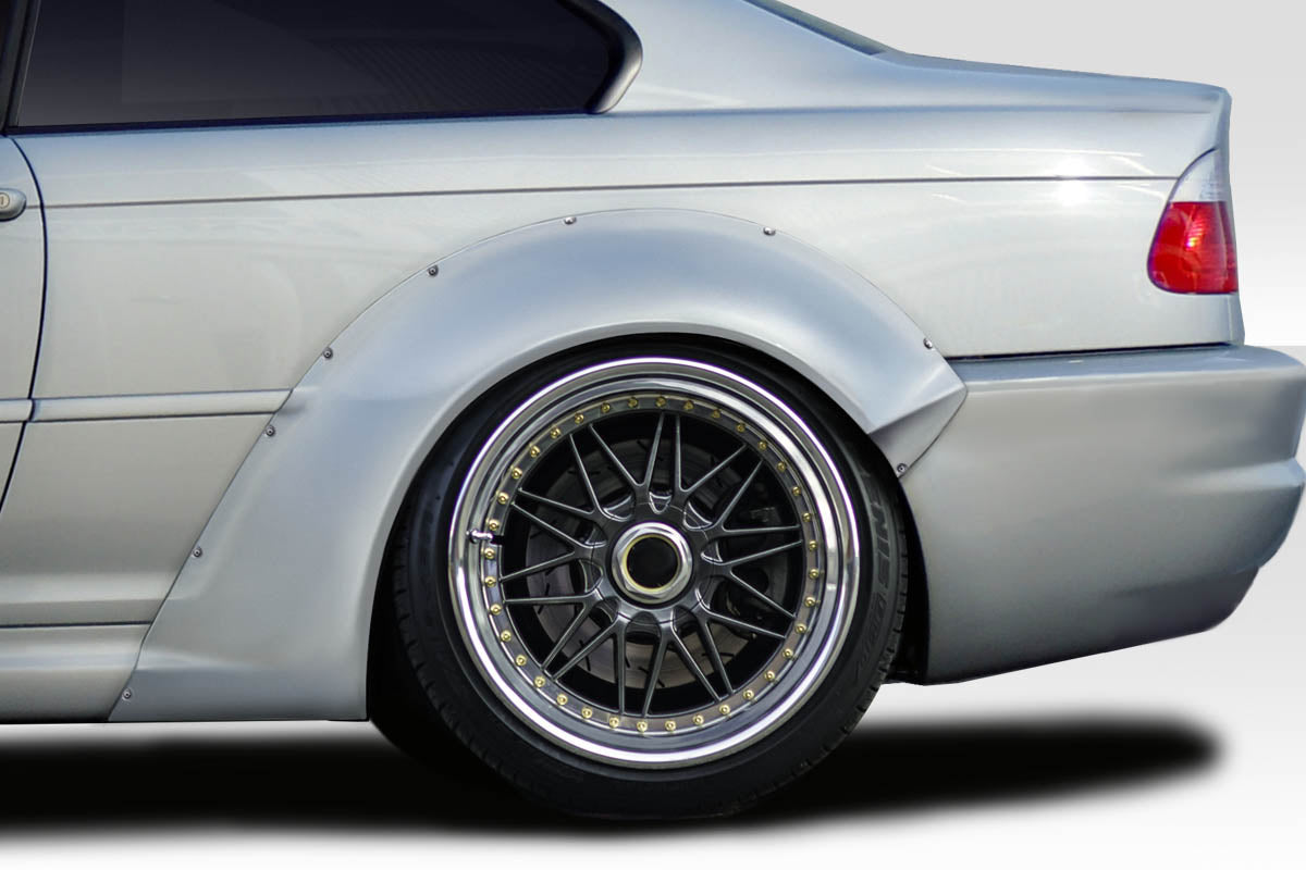 2001-2006 BMW M3 E46 Circuit Style 50mm Rear Fender Flares - FRP