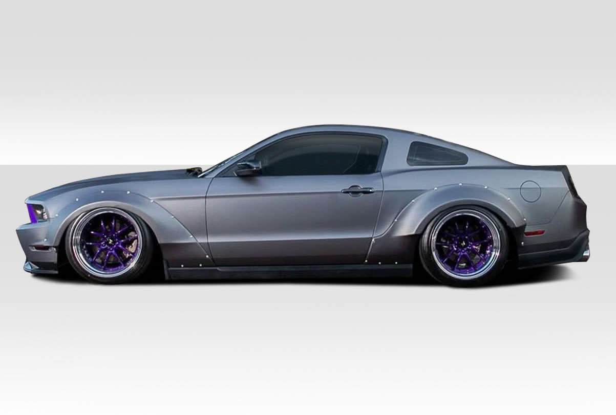 2010-2014 Ford Mustang Circuit Style Wide Body Kit - 4 Piece - FRP
