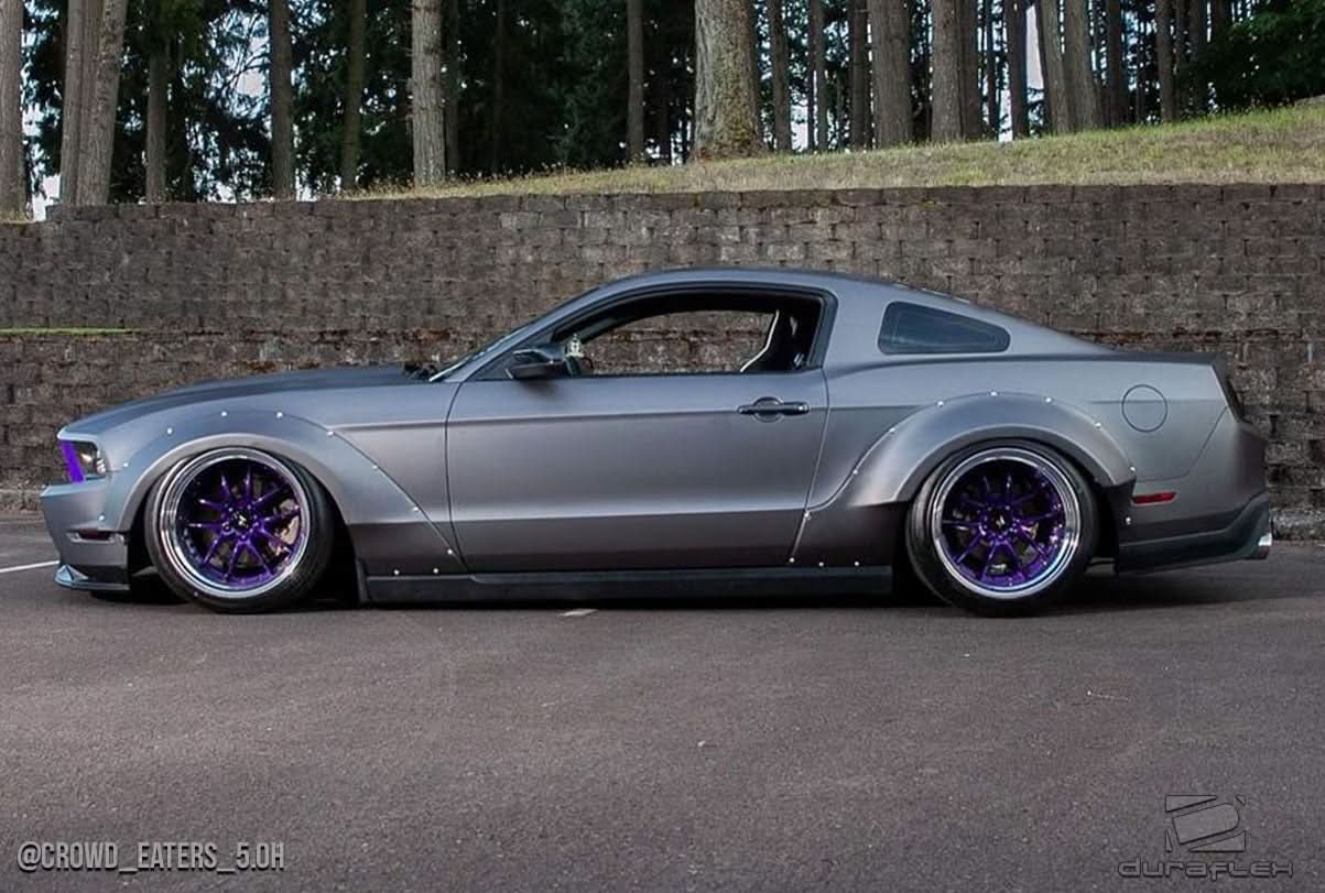 2010-2014 Ford Mustang Circuit Style Wide Body Kit - 4 Piece - FRP