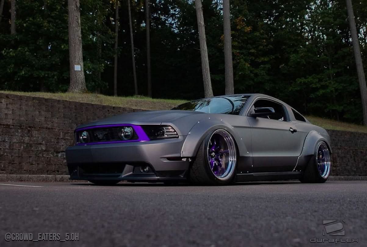 2010-2014 Ford Mustang Circuit Style Wide Body Kit - 4 Piece - FRP