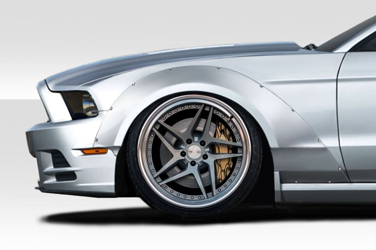 2010-2014 Ford Mustang Circuit Style Wide Body Kit - 4 Piece - FRP