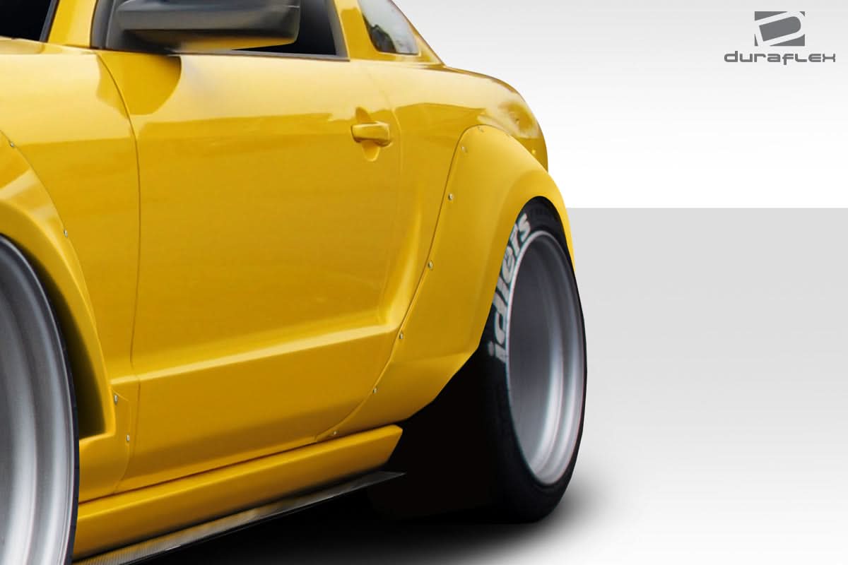 2005-2009 Ford Mustang Circuit Style Wide Body Rear Fender Flares - FRP