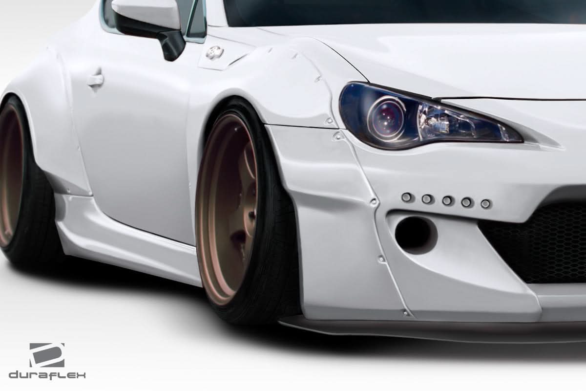 2013-2020 Toyota 86 GT500 V2 Style Front Fender Flares - FRP