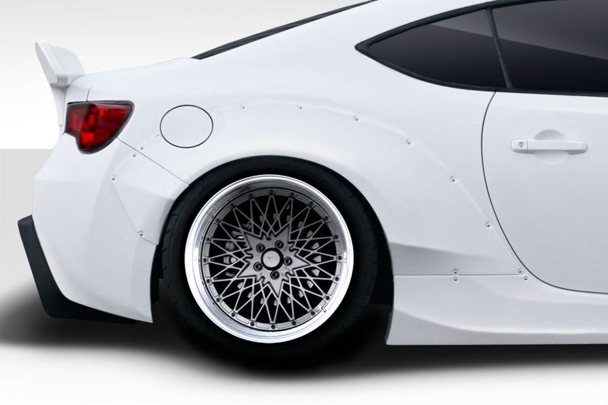 2013-2020 Toyota 86 GT500 V2 Style Rear Fender Flares - FRP