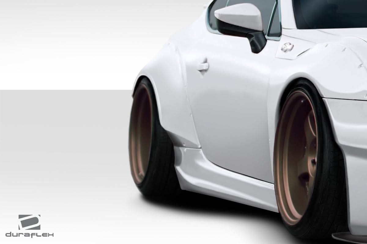 2013-2020 Toyota 86 GT500 V2 Style Rear Fender Flares - FRP