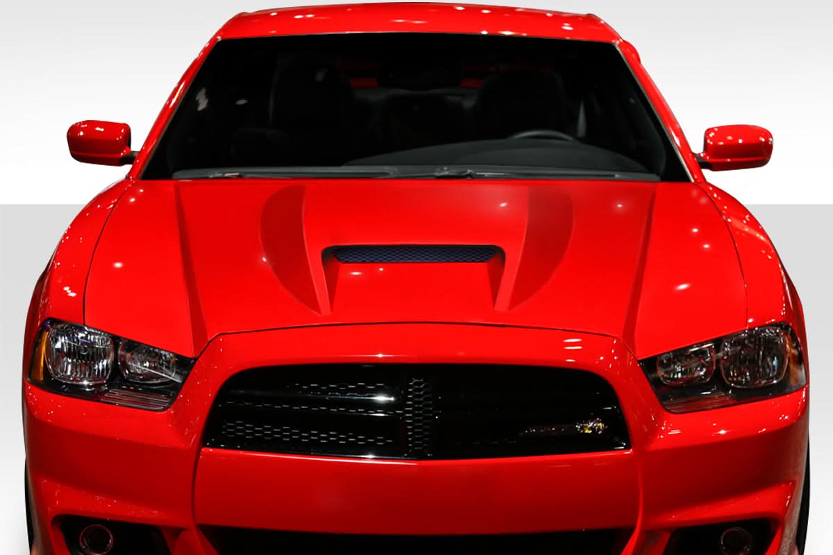 2011-2014 Dodge Charger SRT 2 Style Hood - 1 Piece - FRP