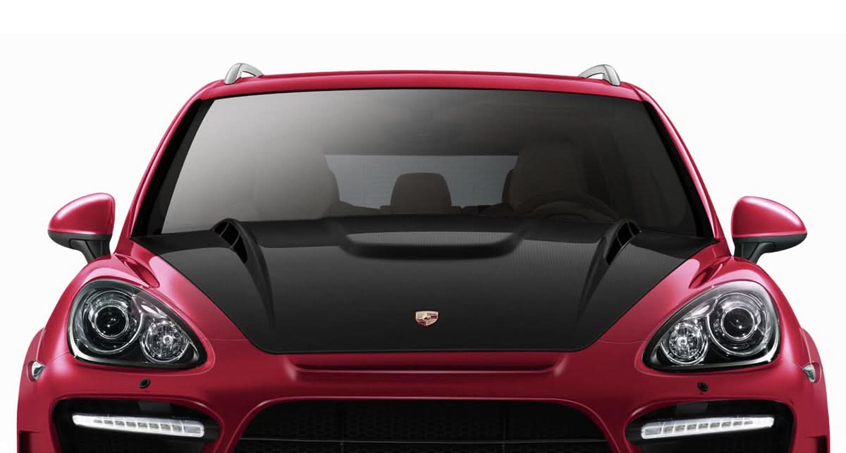 2011-2014 Porsche Cayenne AF-3 Style Hood - Carbon Fiber
