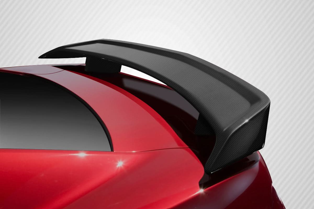 2010-2013 Chevrolet Camaro High Wing Style Trunk Lid Spoiler - Carbon Fiber