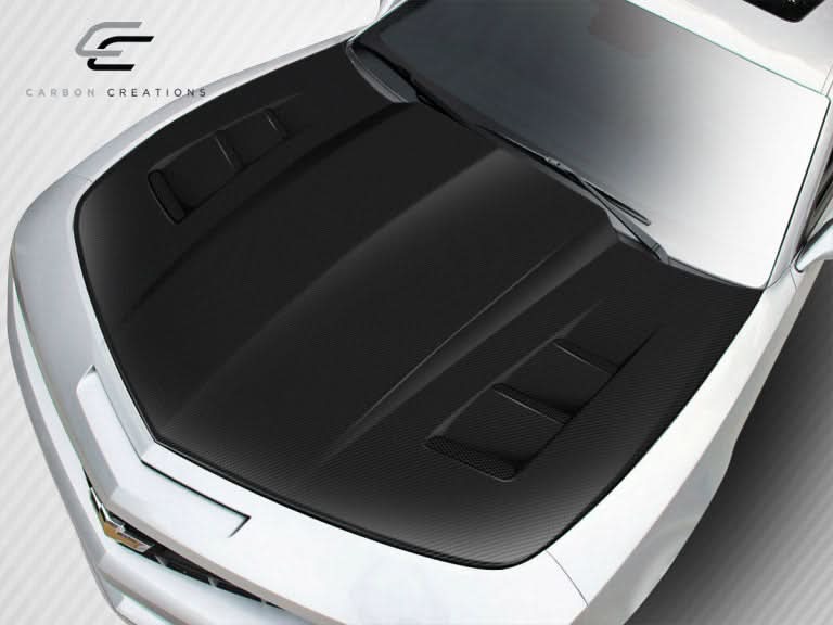 2010-2015 Chevrolet Camaro TS-1 Style Hood - Carbon Fiber