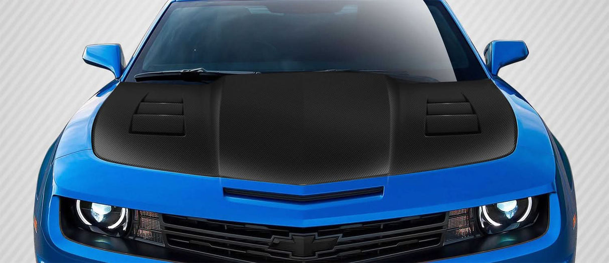 2010-2015 Chevrolet Camaro TS-1 Style Hood - Carbon Fiber