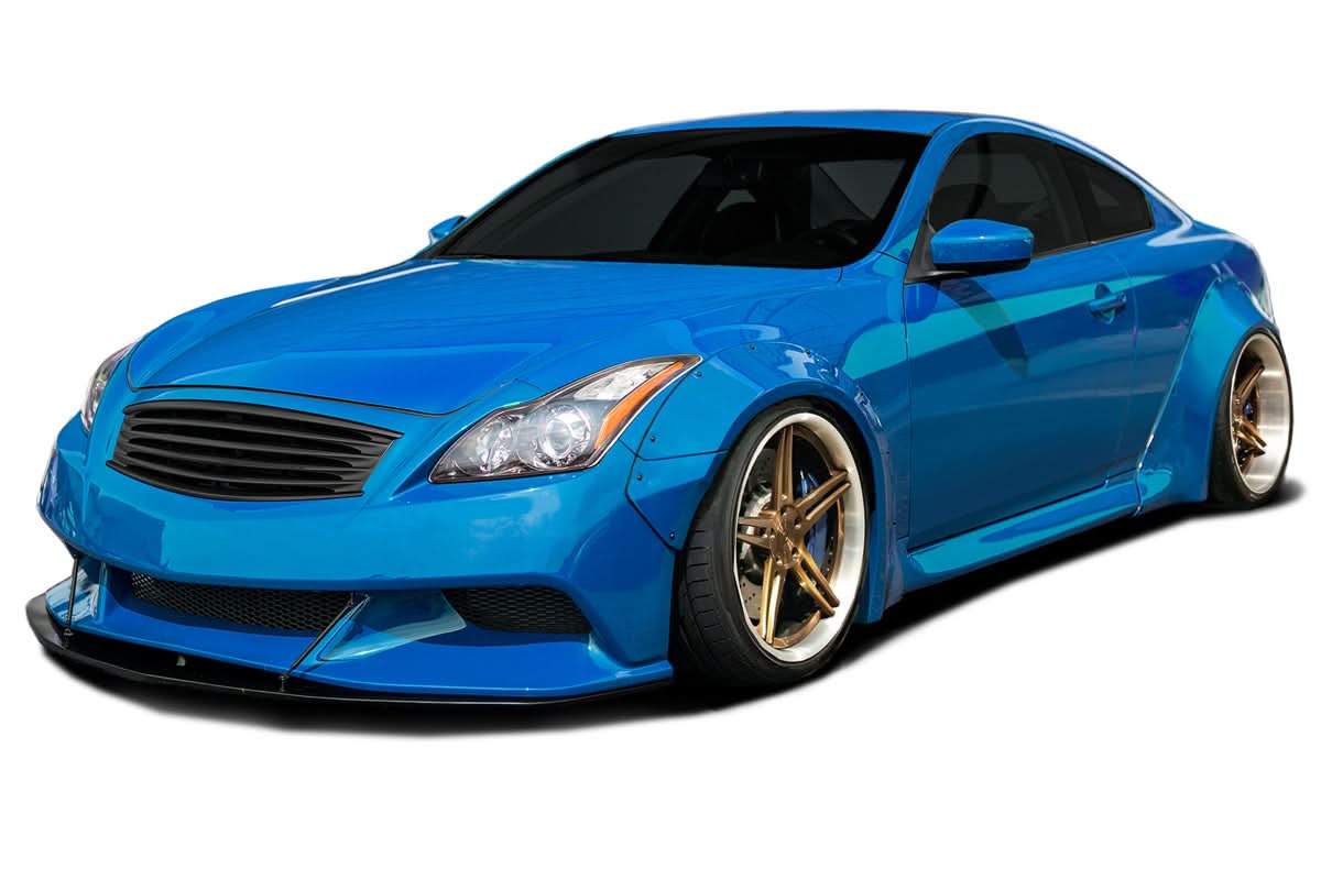 2008-2015 Infiniti G37 Q60 Circuit Style Fender Flares Kit - FRP