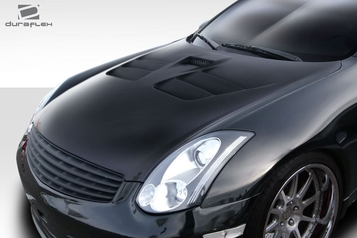 2003-2007 Infiniti G35 TS-2 Style Hood - 1 Piece - FRP
