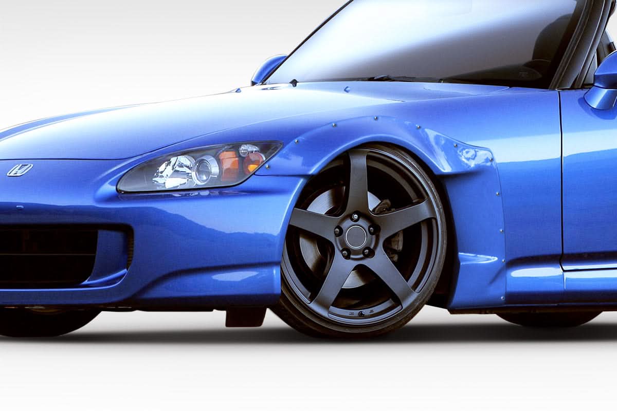 2000-2009 Honda S2000 Circuit Style Front Fender Flares - 2 Piece - FRP