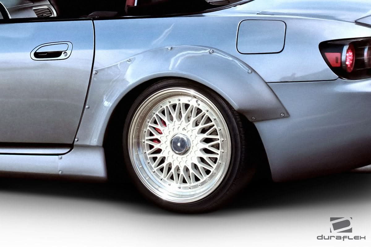2000-2009 Honda S2000 Circuit Style Rear Fender Flares - 2 Piece - FRP
