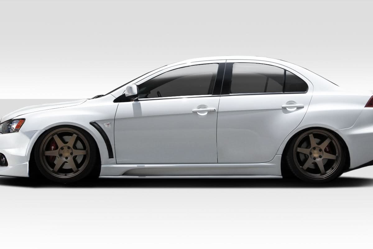 2008-2017 Mitsubishi Lancer VR-S Style Sideskirt - 2 Piece - FRP